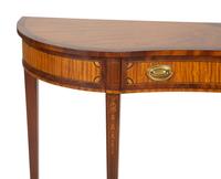 A George III Style Mahogany Veneered Console Table