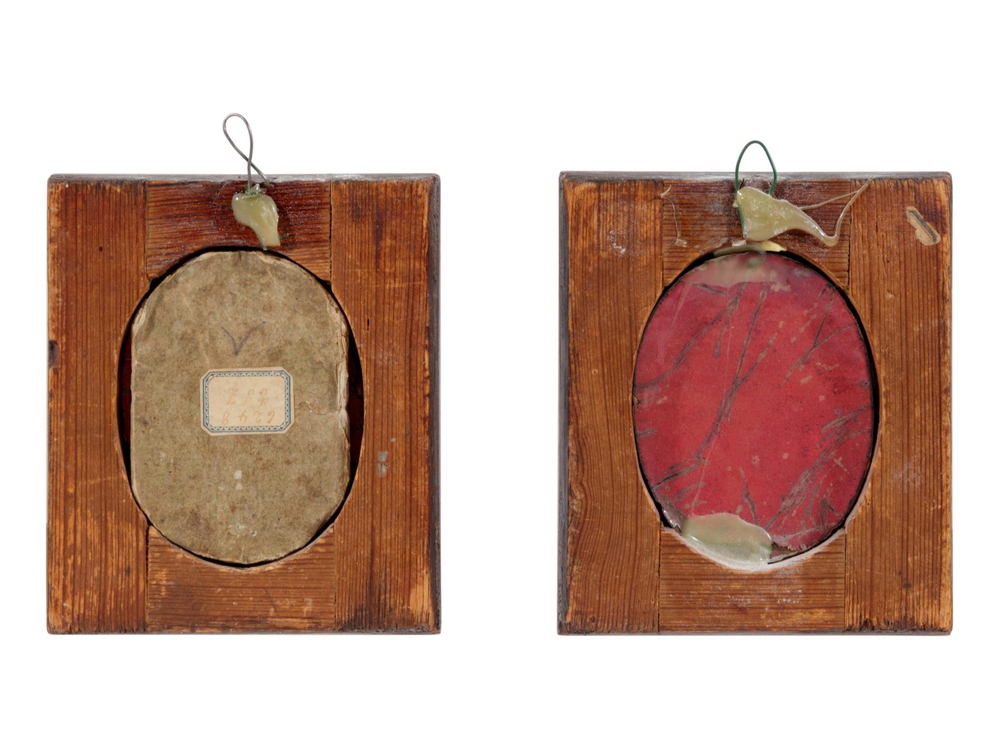 Two Limoges Enamel Oval Portrait Plaques after Jacques Laudin I (French, 1627-1695)