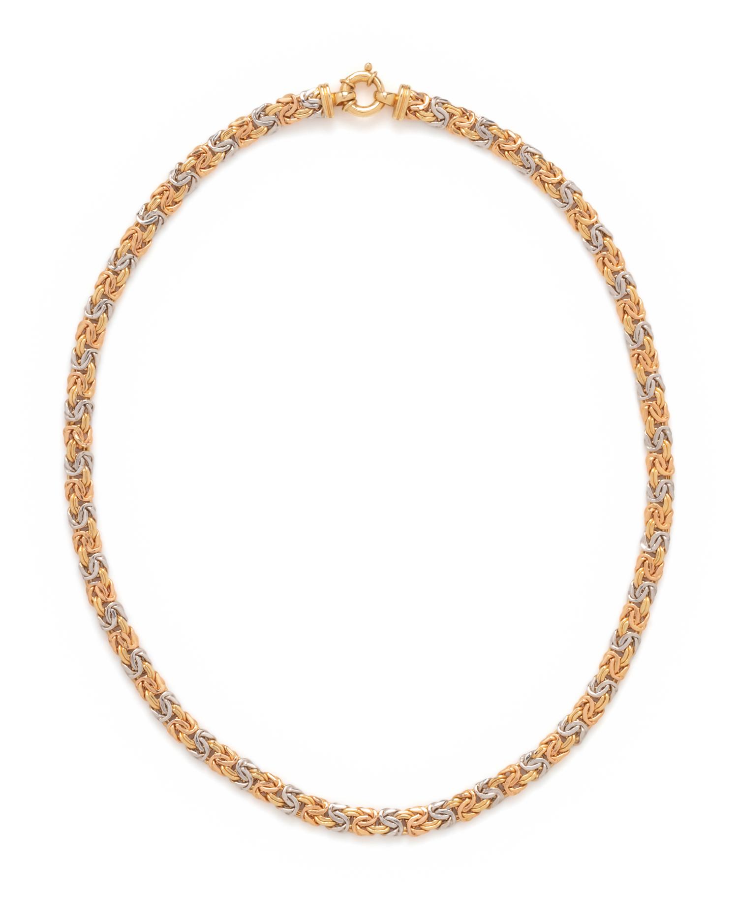 COLLECTION OF TRICOLOR GOLD JEWELRY