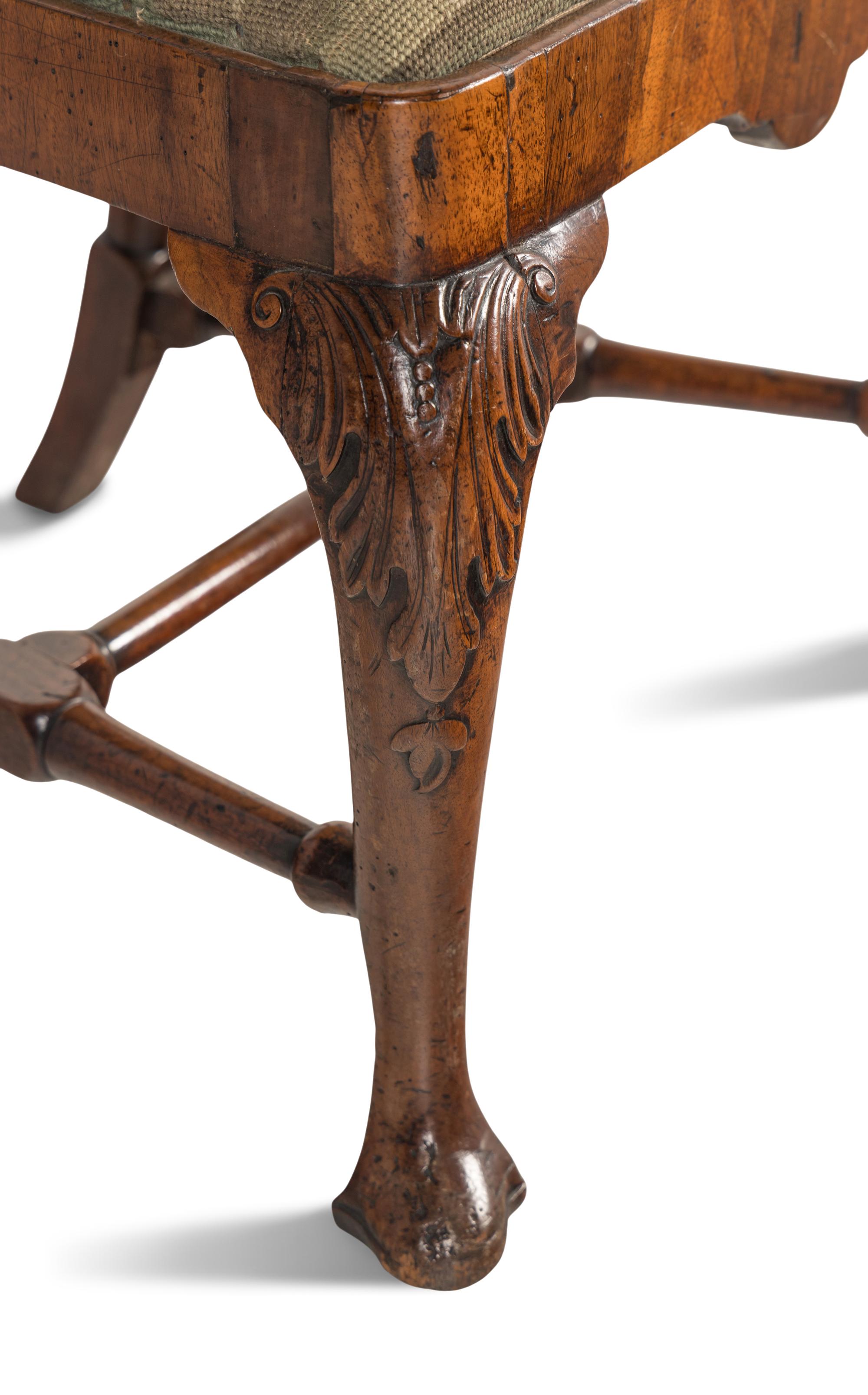A George I Walnut and Beechwood Side Chair