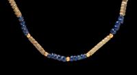 A Roman Gold and Glass Bead Necklace