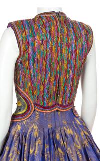 Two Geoffrey Beene Embroidered Dresses, Fall 1990
