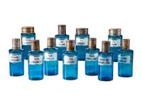 Eleven Glass Apothecary Bottles