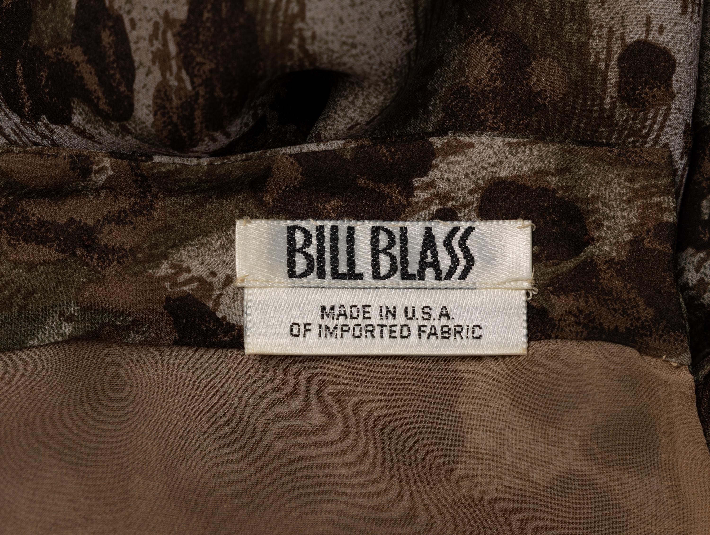 Bill Blass, Leopard-Print Chiffon Skirt Ensemble