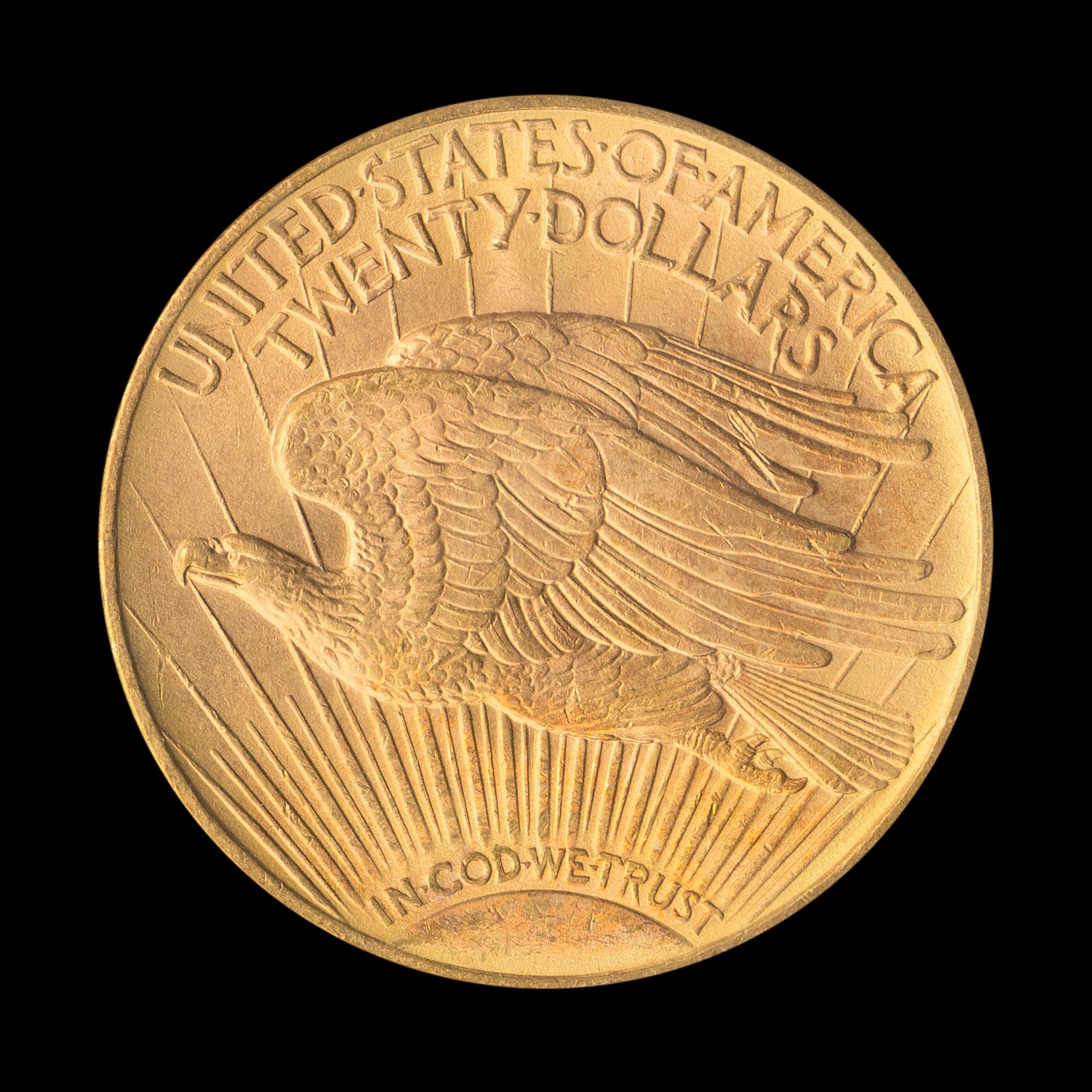 A United States 1913-D St. Gaudens $20 Gold Coin