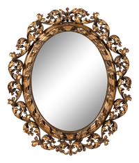 An Italian Rococo Style Giltwood Mirror