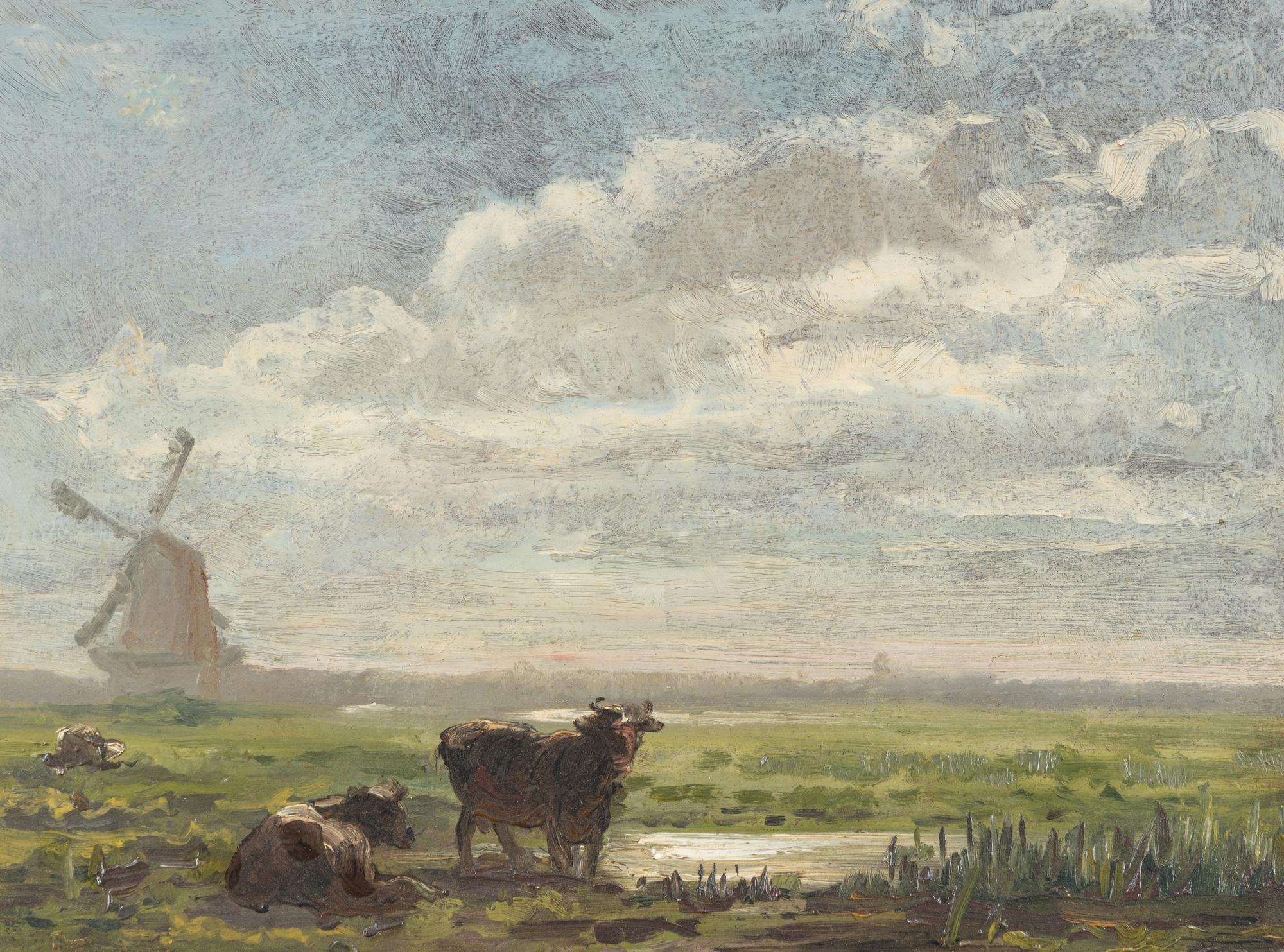 Landscape with Cows and Windmill