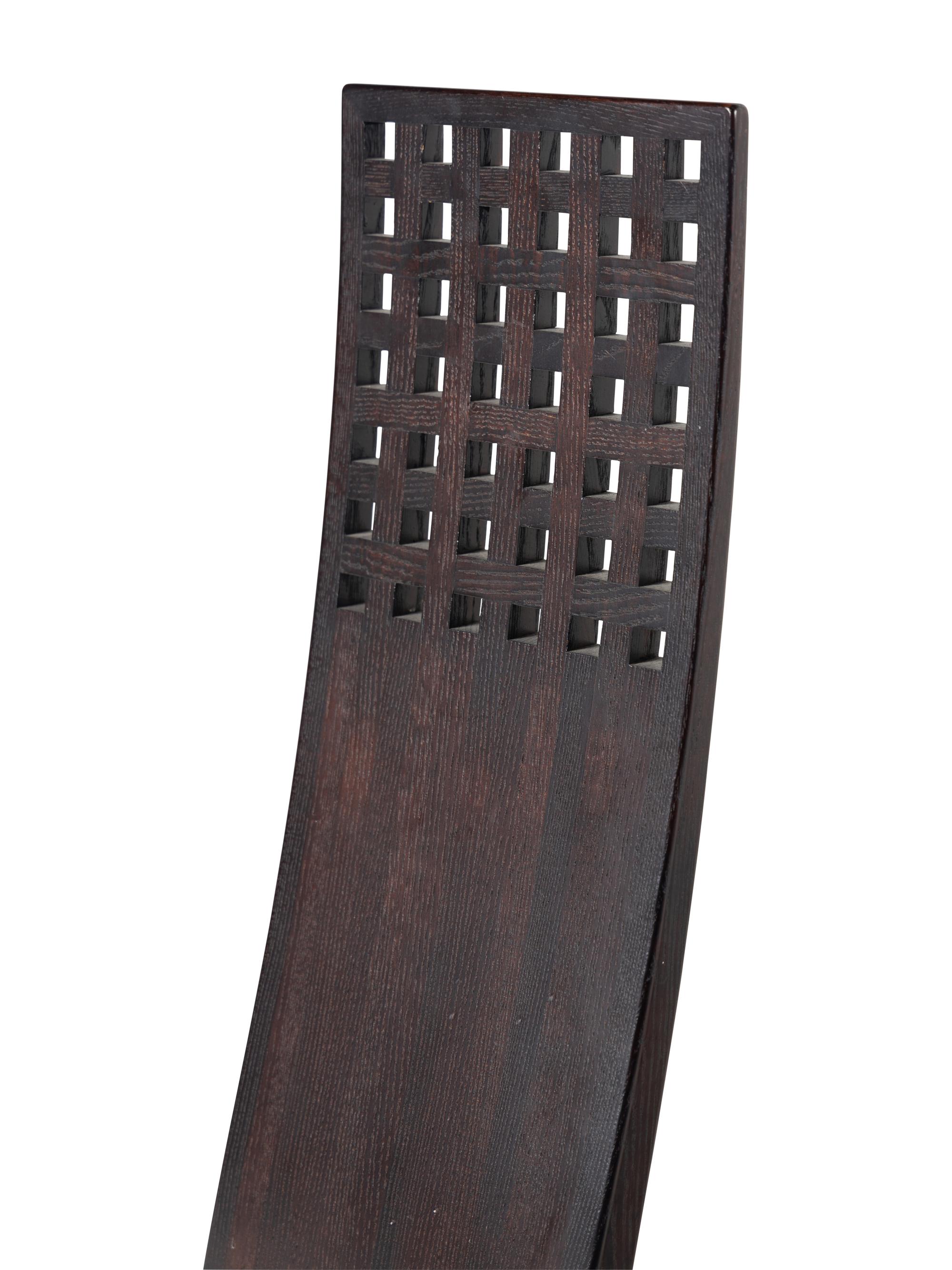 A Pair of Side Chairs in the Style of Charles Rennie Mackintosh