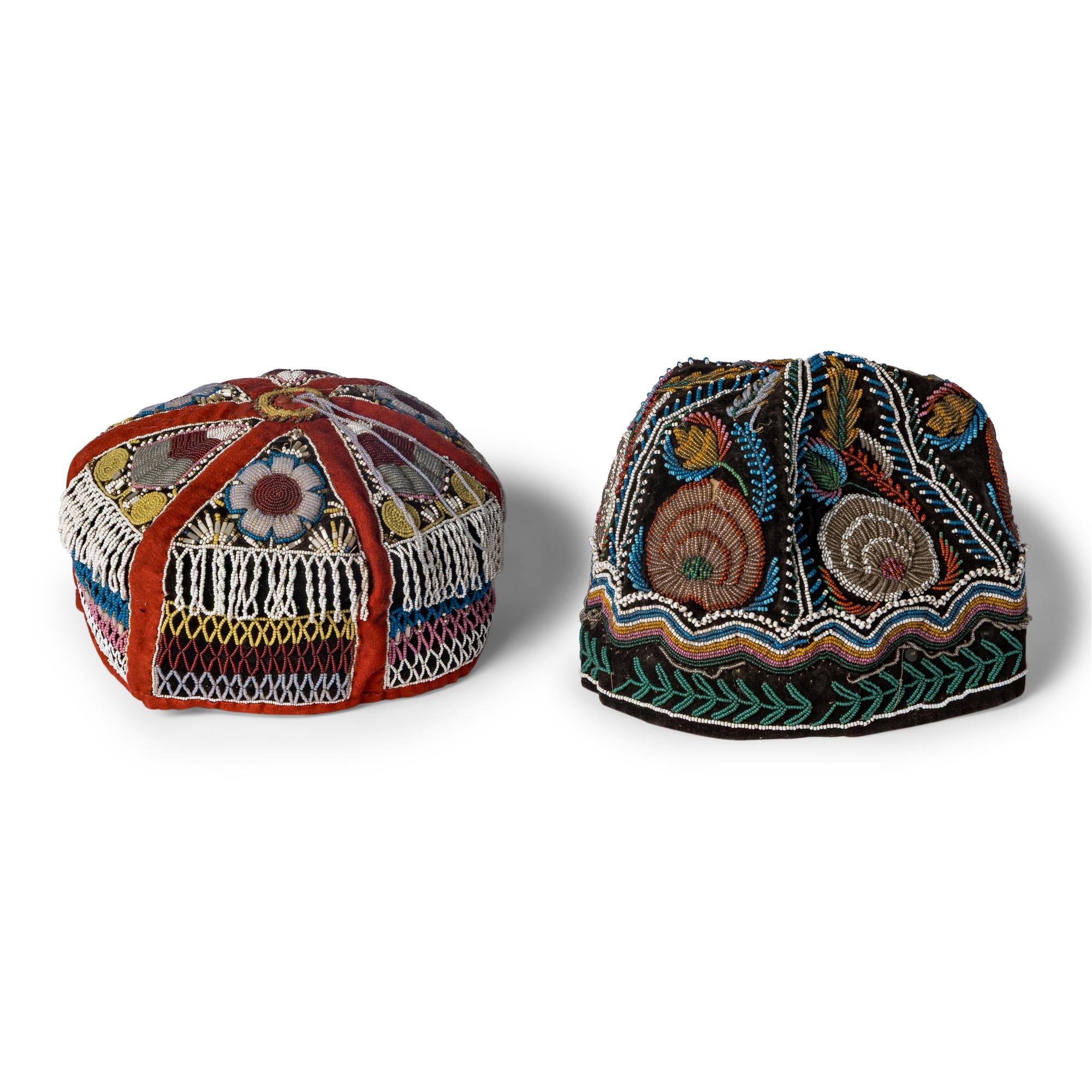 Haudenosaunee Beaded Caps