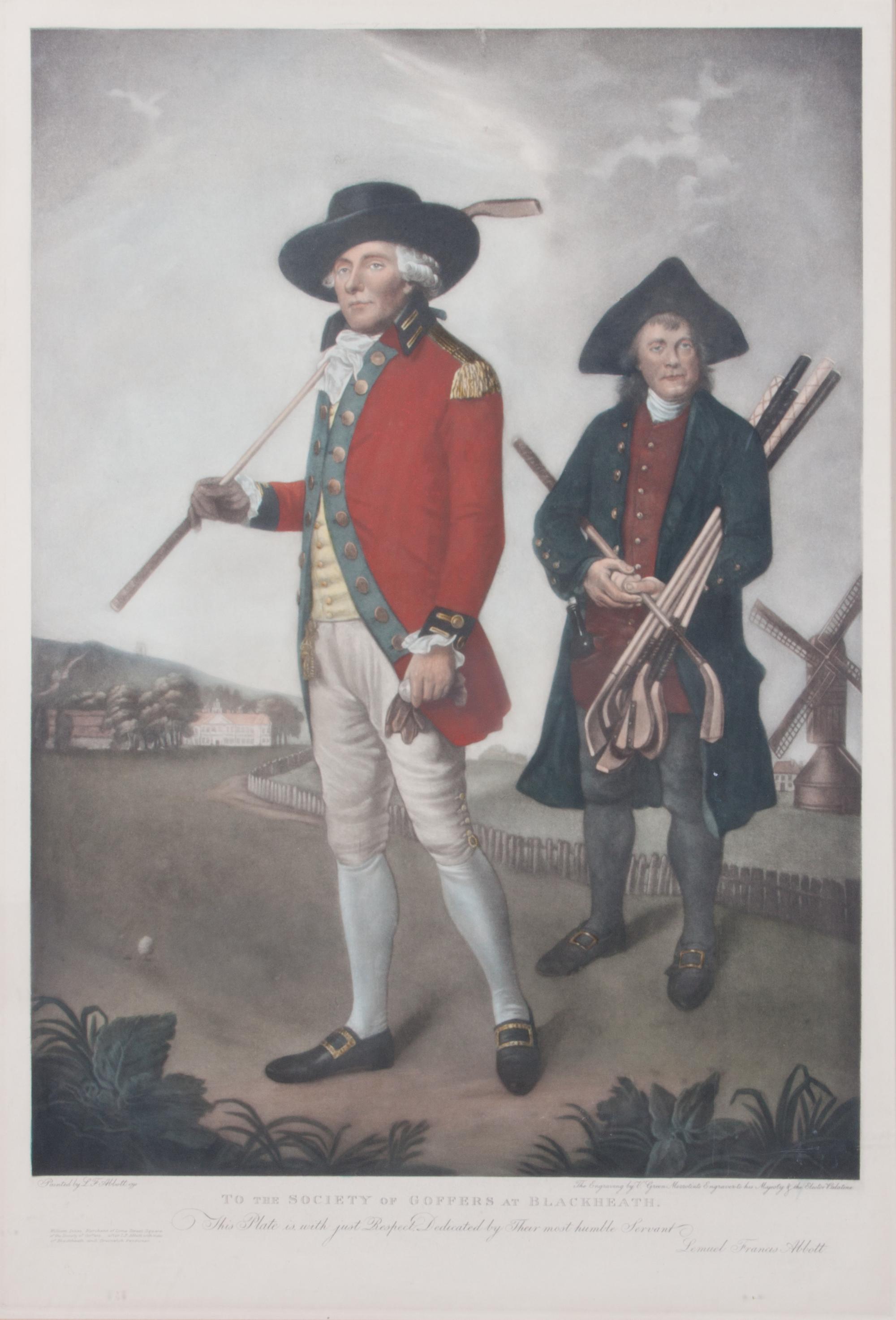 After Leumuel Francis Abbot, (British, 1760-1803), To the Society of Goffers at Blackheath (two works)