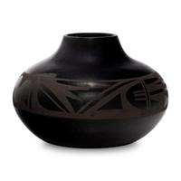 Blackware Pottery Jar