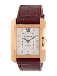 CARTIER, REF. 3508 18K ROSE GOLD 'TANK ANGLAISE' WATCH