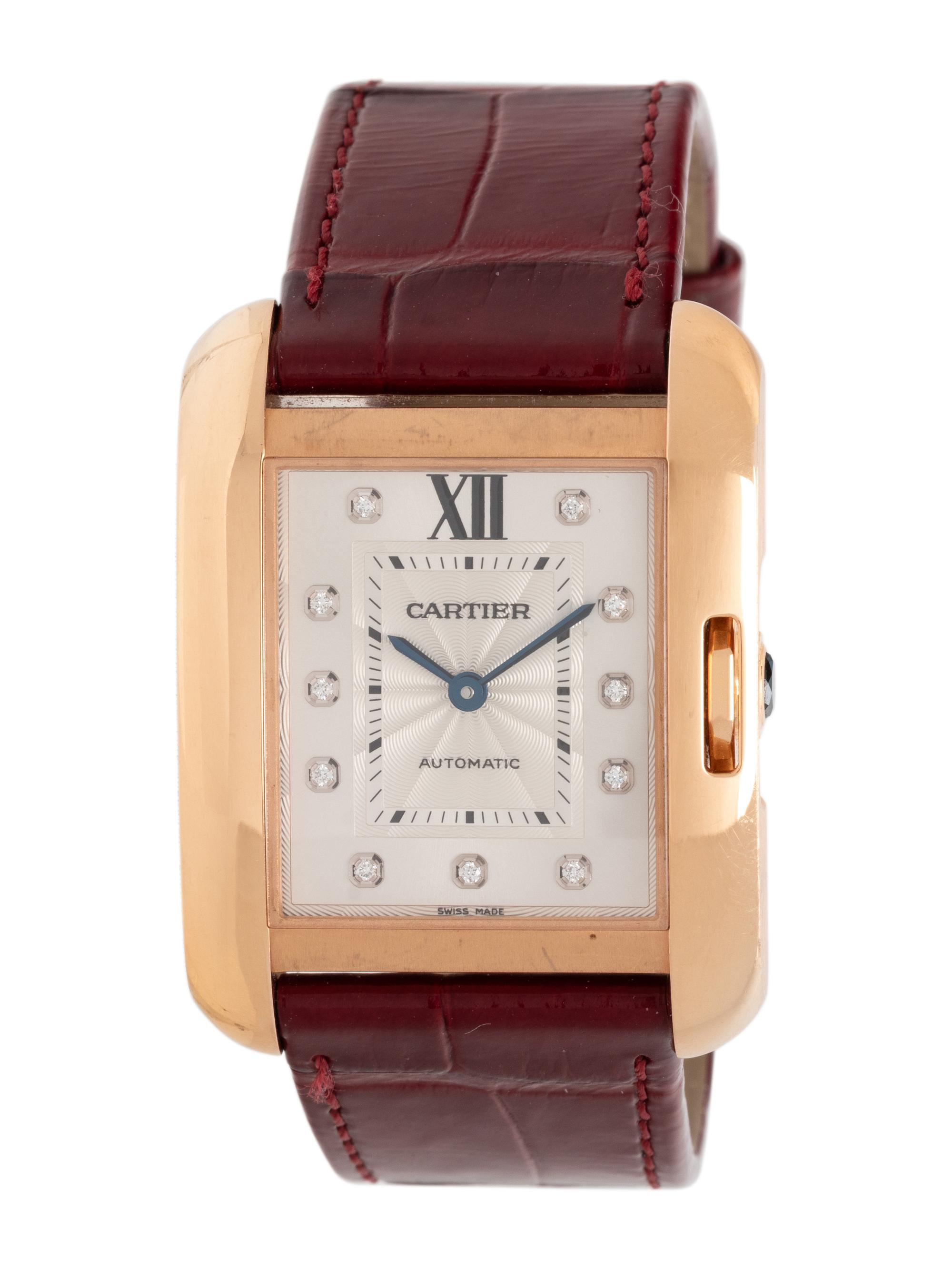 CARTIER, REF. 3508 18K ROSE GOLD 'TANK ANGLAISE' WATCH