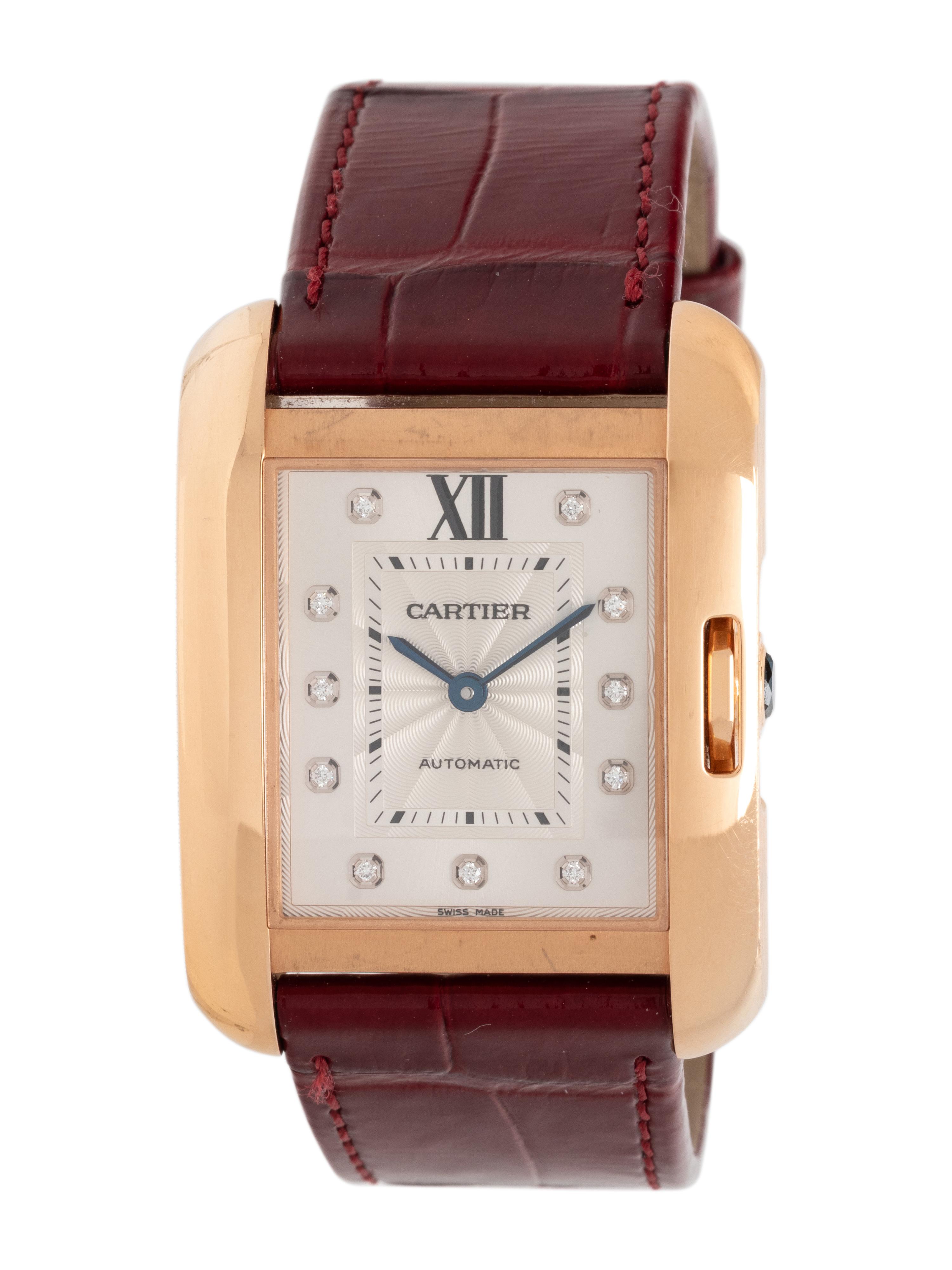CARTIER, REF. 3508 18K ROSE GOLD 'TANK ANGLAISE' WATCH