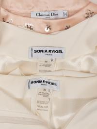 Five Designer Pieces: One Sonia Rykiel Suit, One YSL and One Valentino Skirt, and One Christian Dior Sweater, 1990-2000s