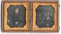 [Daguerreotype] Fine Portraits of a Sailor and Wife