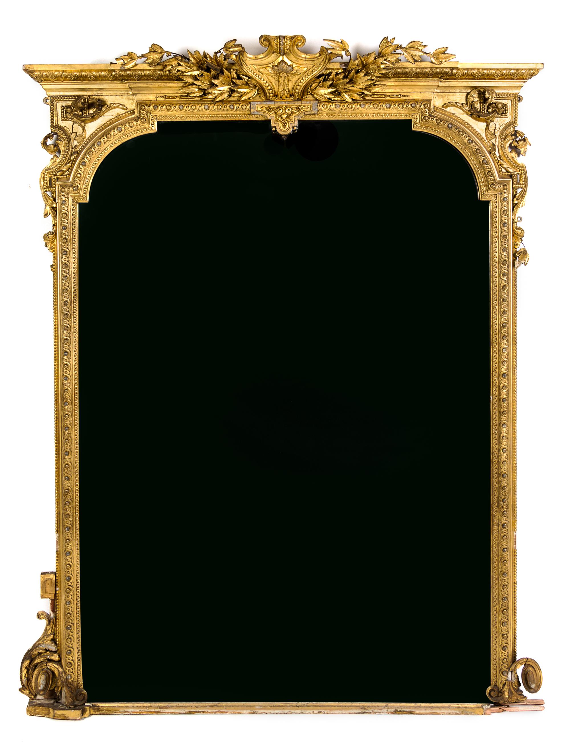 A Victorian Giltwood Mirror Height 79 inches. — 19TH CENTURY