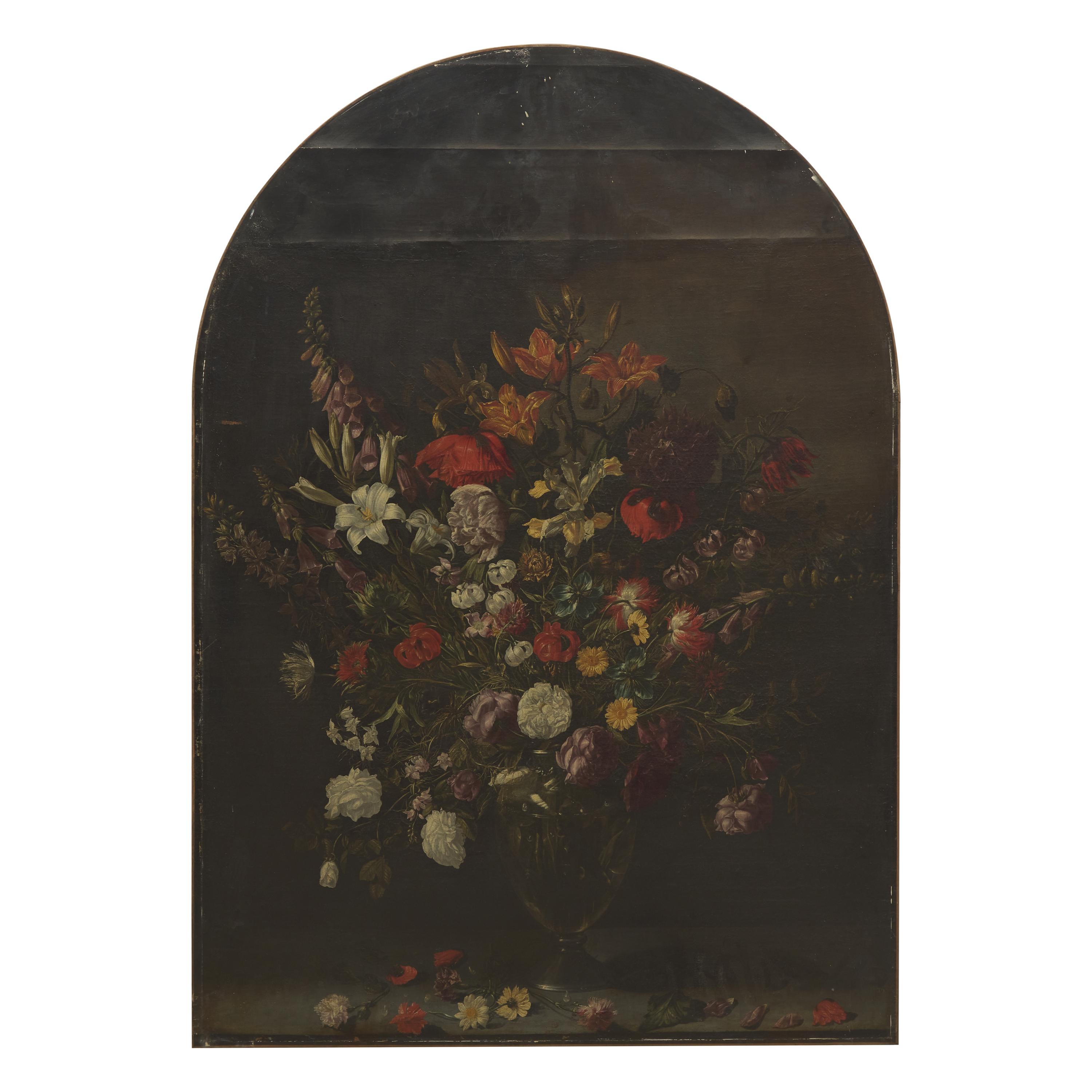 Antwerp School, mid-17th century — Still Life of Mixed Flowers