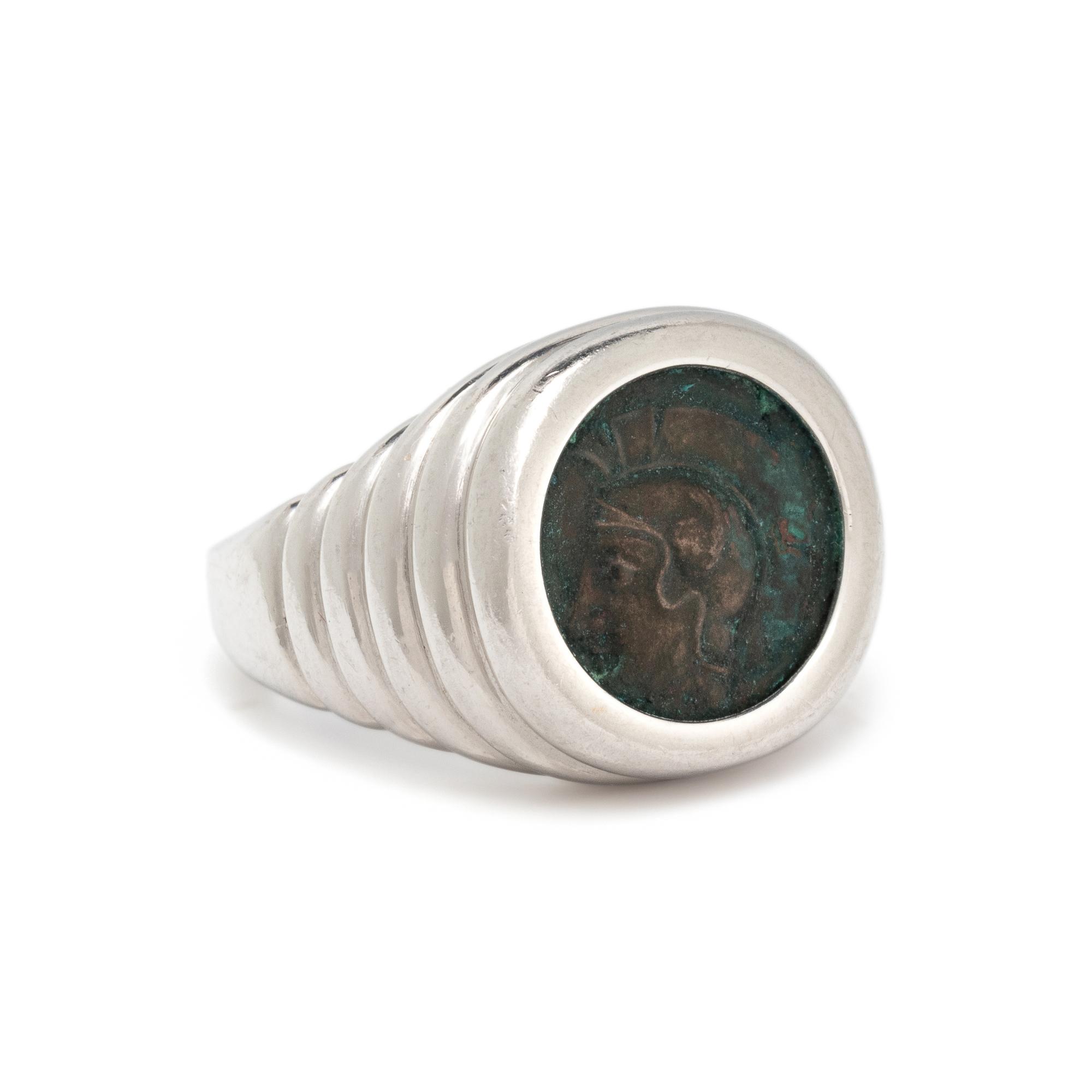 BULGARI, PLATINUM AND COIN 'MONETE' RING