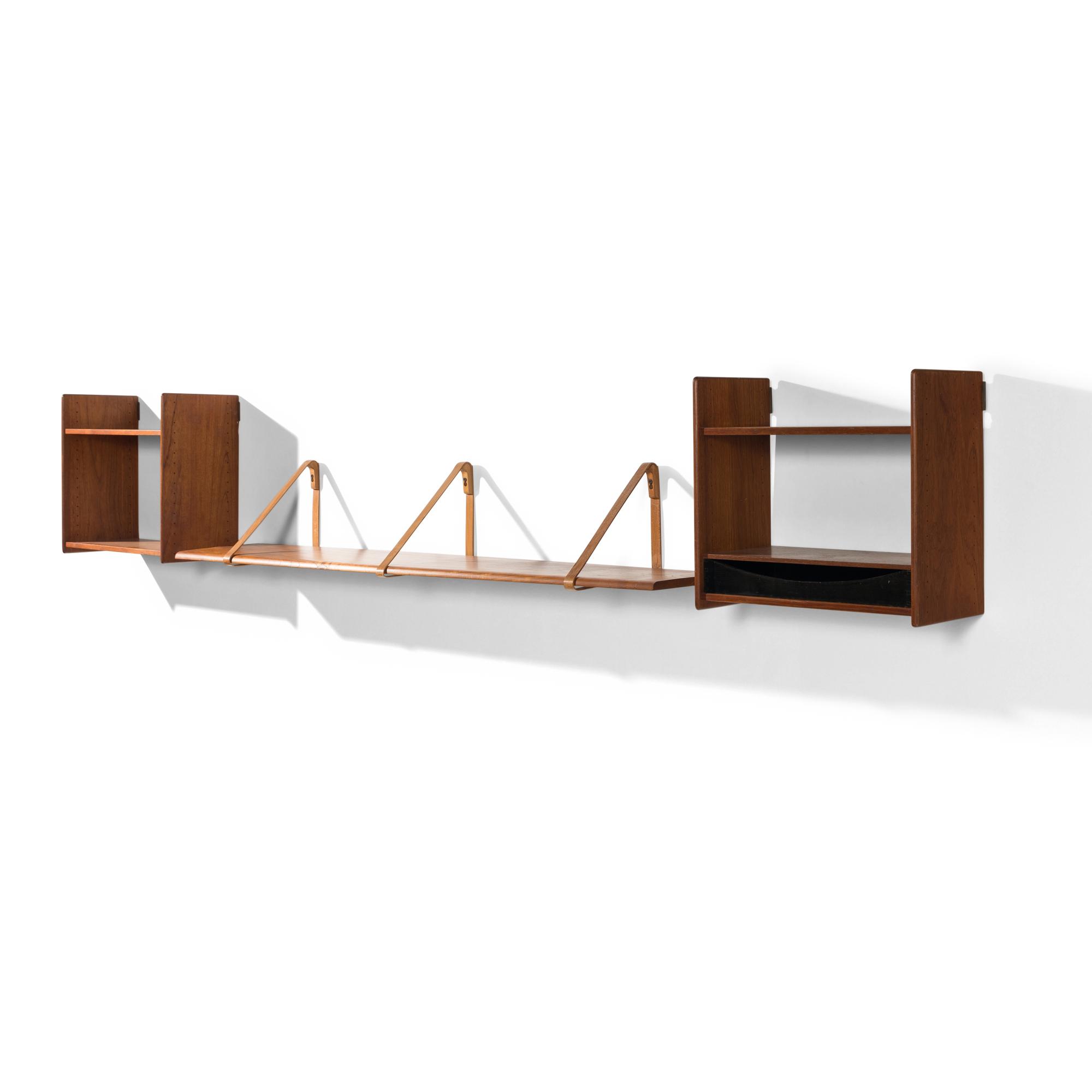 Three wall shelves
