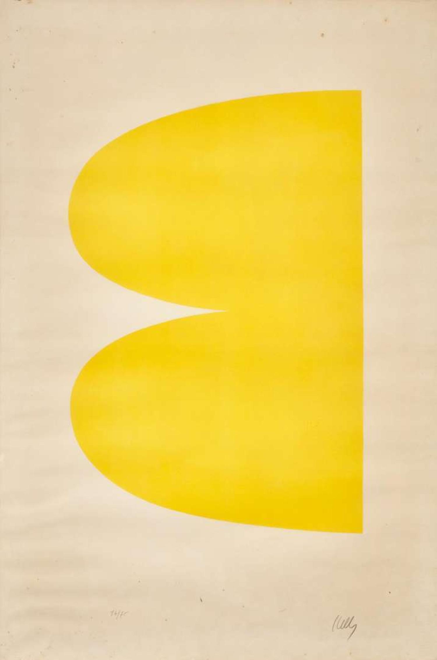 Ellsworth Kelly (American, 1923-2015) - Yellow (Jaune) (from Suite of Twenty-Seven Color Lithographs)