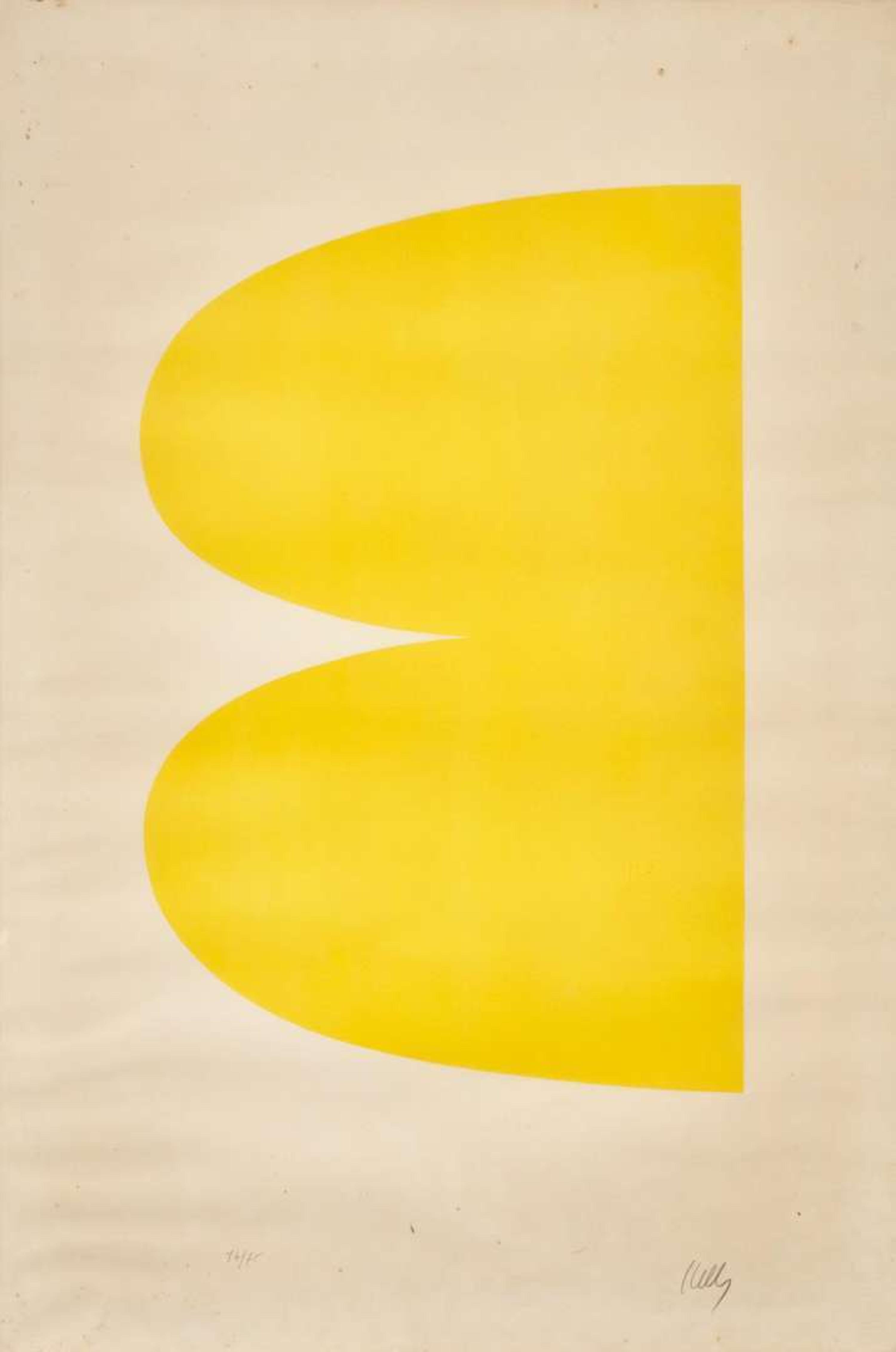 Ellsworth Kelly (American, 1923-2015) - Yellow (Jaune) (from Suite of Twenty-Seven Color Lithographs)