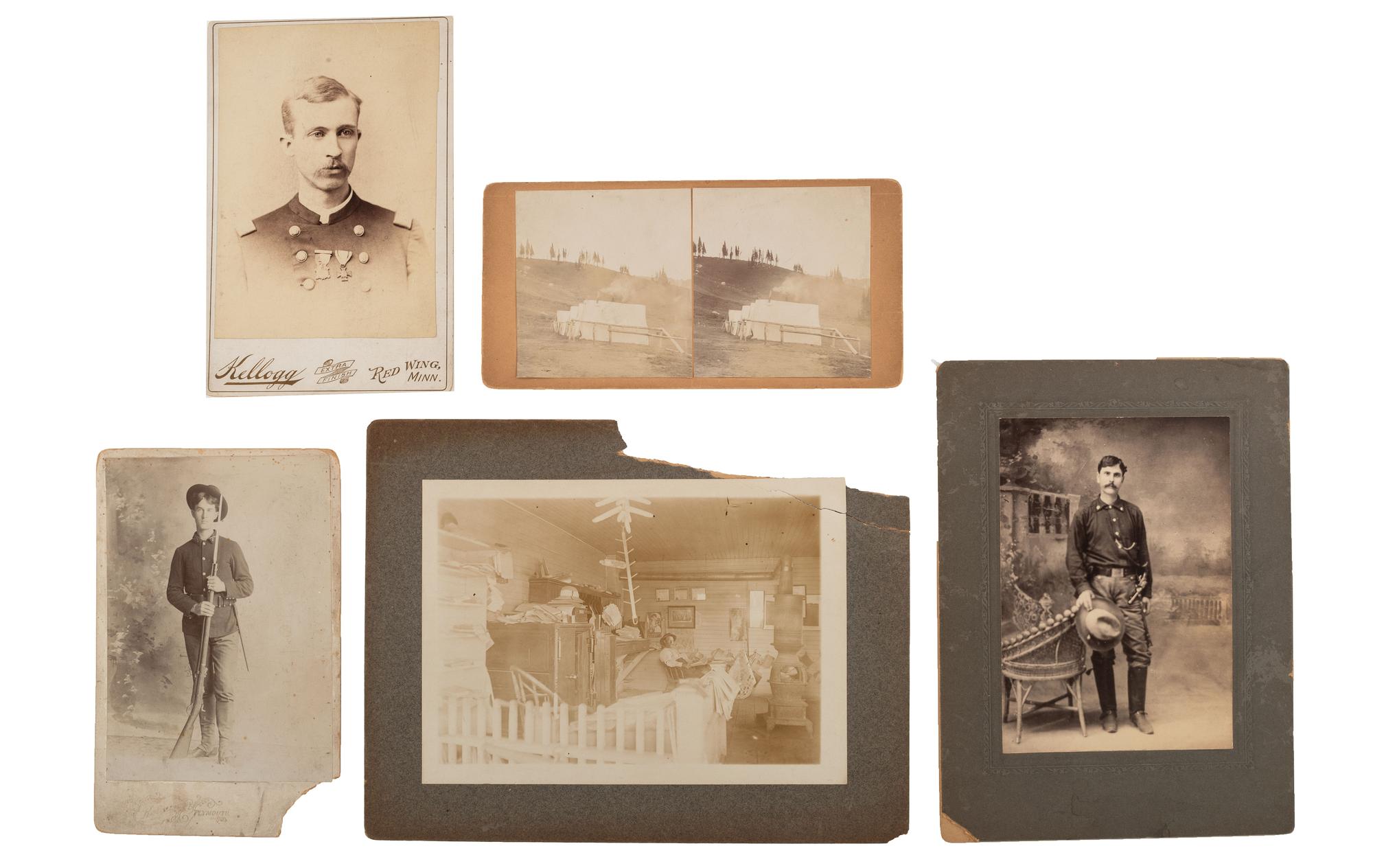 [WESTERN AMERICANA]. A group of western etchings, prints and photographs, and an 1890 manuscript letter detailing the incredible natural beauty of Wagon Wheel Gap, Colorado.