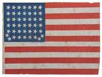 [FLAGS]. 44-star American flag made by Dennison Mfg. Co. Ca 1891-1896.