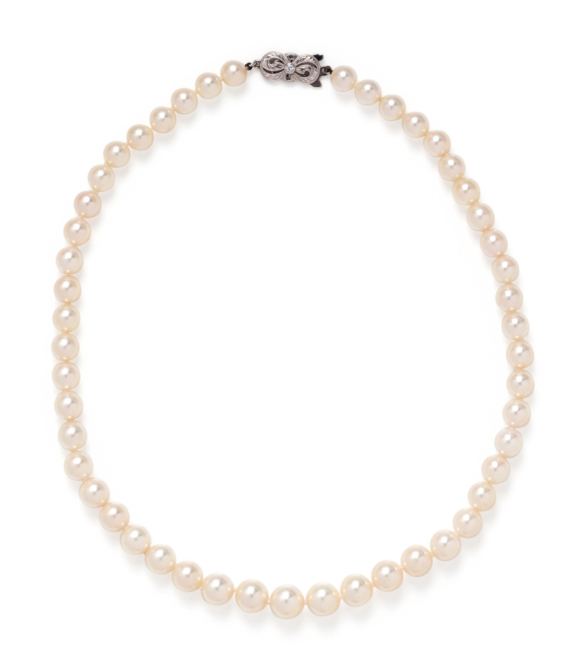 MIKIMOTO, CULTURED PEARL NECKLACE