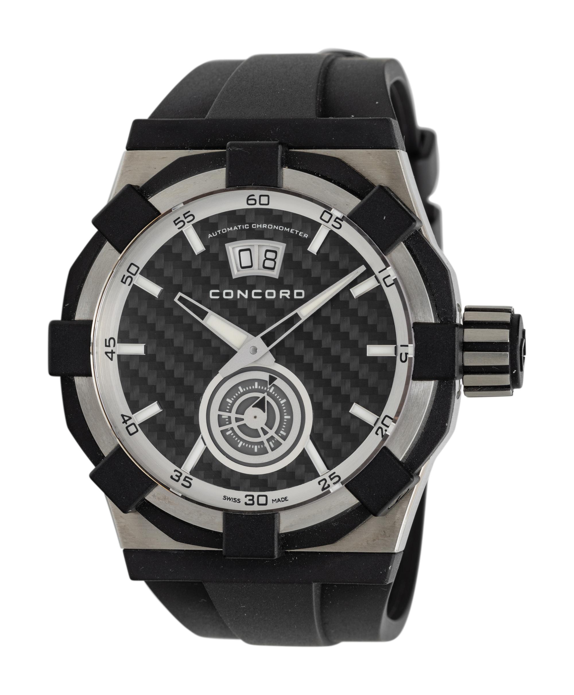 CONCORD, REF. 01.5.14.1002 STAINLESS STEEL 'C1 BIG DATE' WATCH