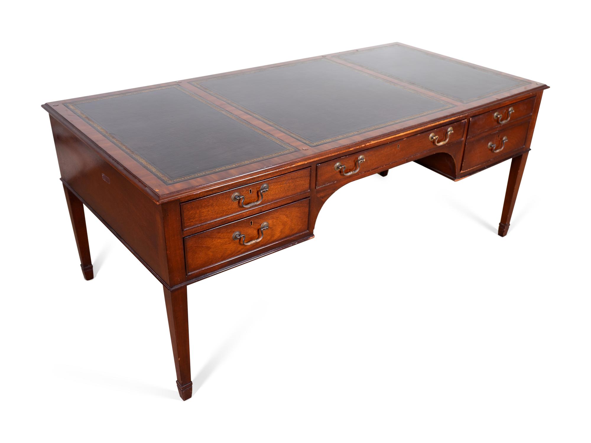 A George III Style Mahogany Desk