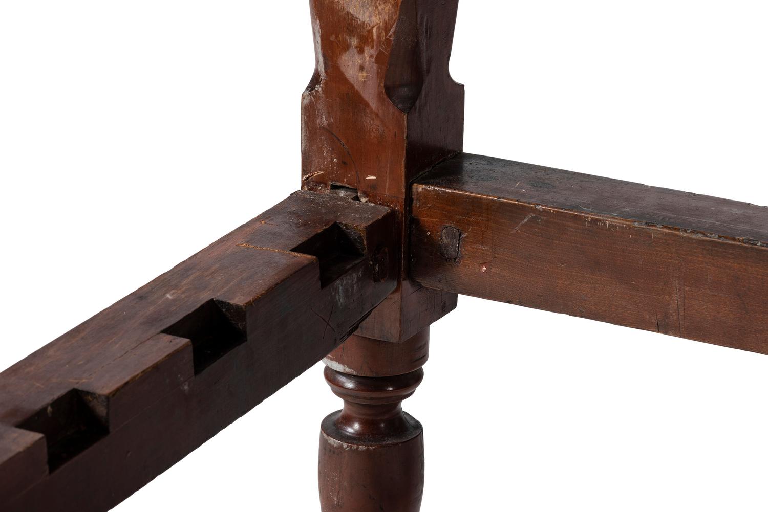 A Federal Mahogany Tester Bed