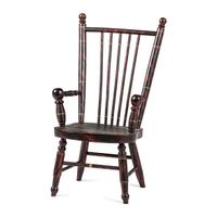 A Classical Paint Decorated Turned Child's Chair