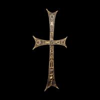 A Byzantine Iron and Gilt-Bronze Processional Cross