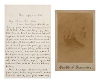 BROWNSON, Orestes A. (1803-1876). Autograph letter signed ("O. A. Brownson"). 8 April 1871.