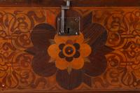 A Spanish Marquetry Vargueño and Stand
