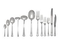 A Large Tiffany and Co. Windham Silver Flatware Service