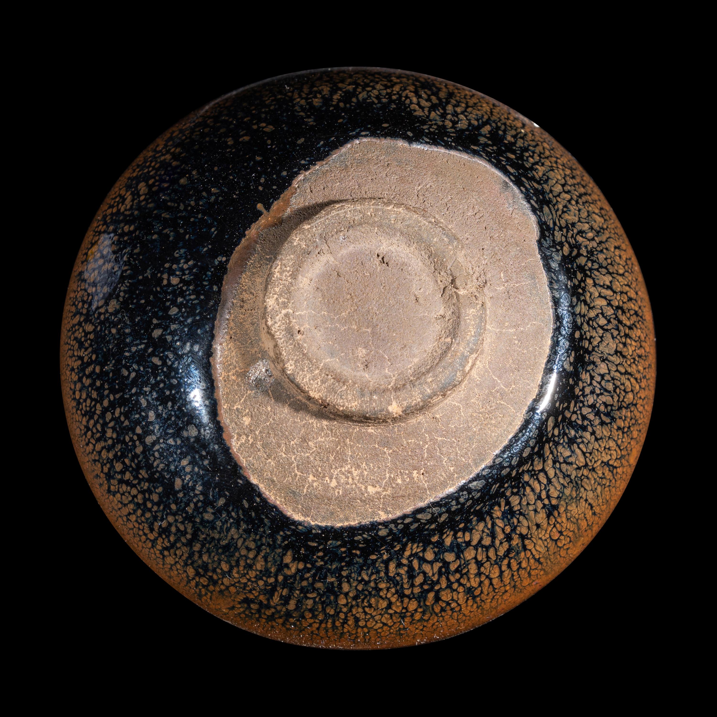 A Chinese Jian -Style 'Oil-Spot' Tea Bowl, Song Dynasty 宋 黑釉油滴碗