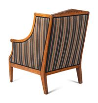 A Biedermeier Birch Armchair