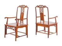 A Set of Chinese Huali Dining Table and Chairs