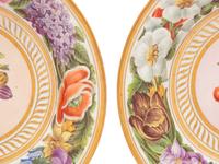 A Pair of English Porcelain Dessert Plates