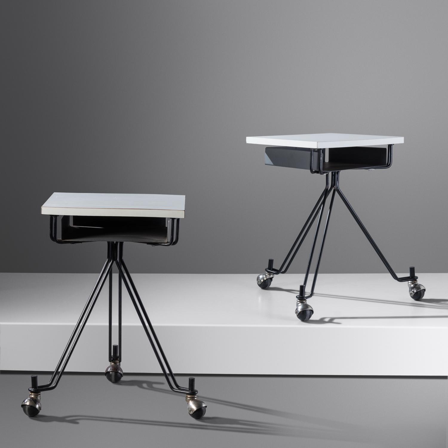 Two Telephone Tables Designed for IBM, USA