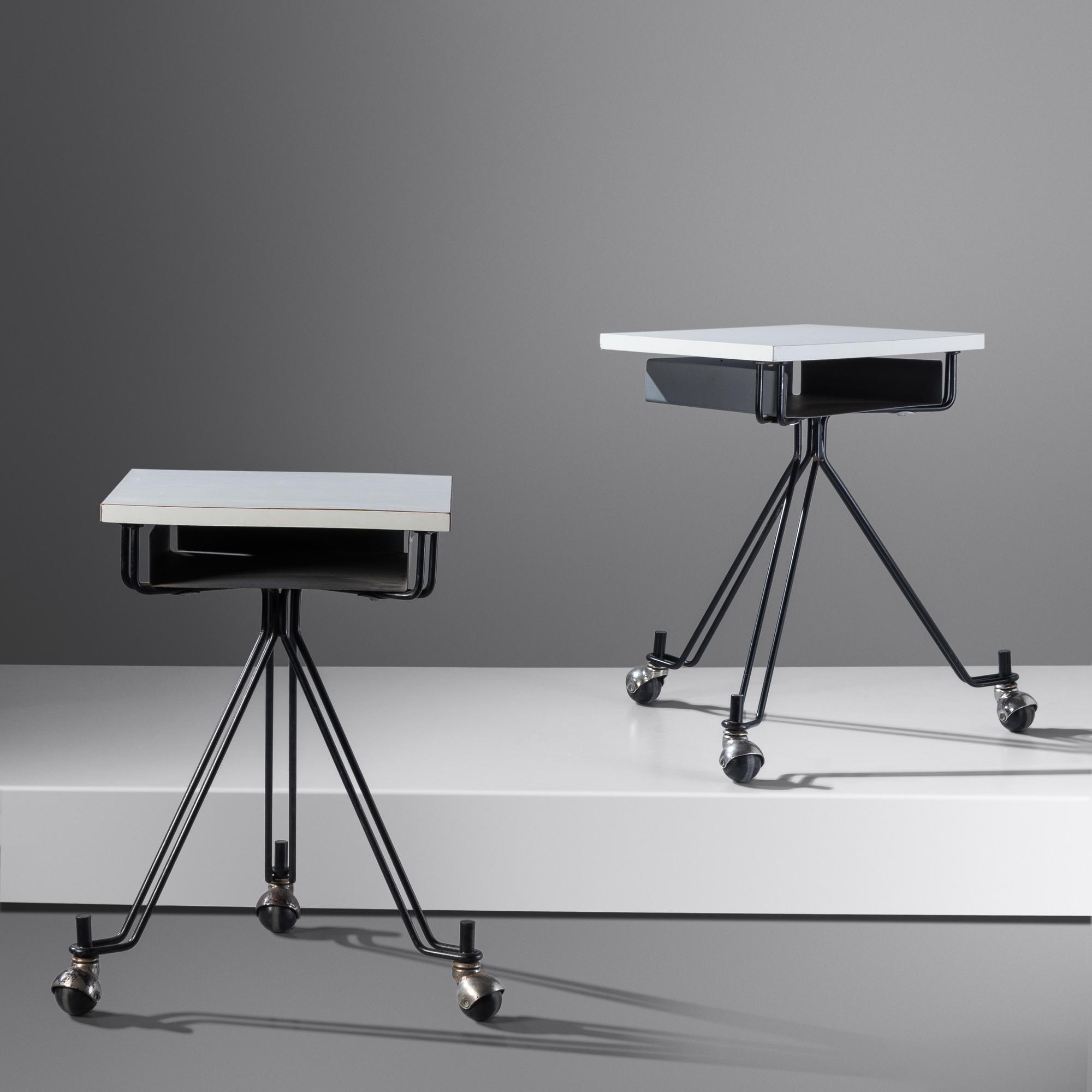 Two Telephone Tables Designed for IBM, USA