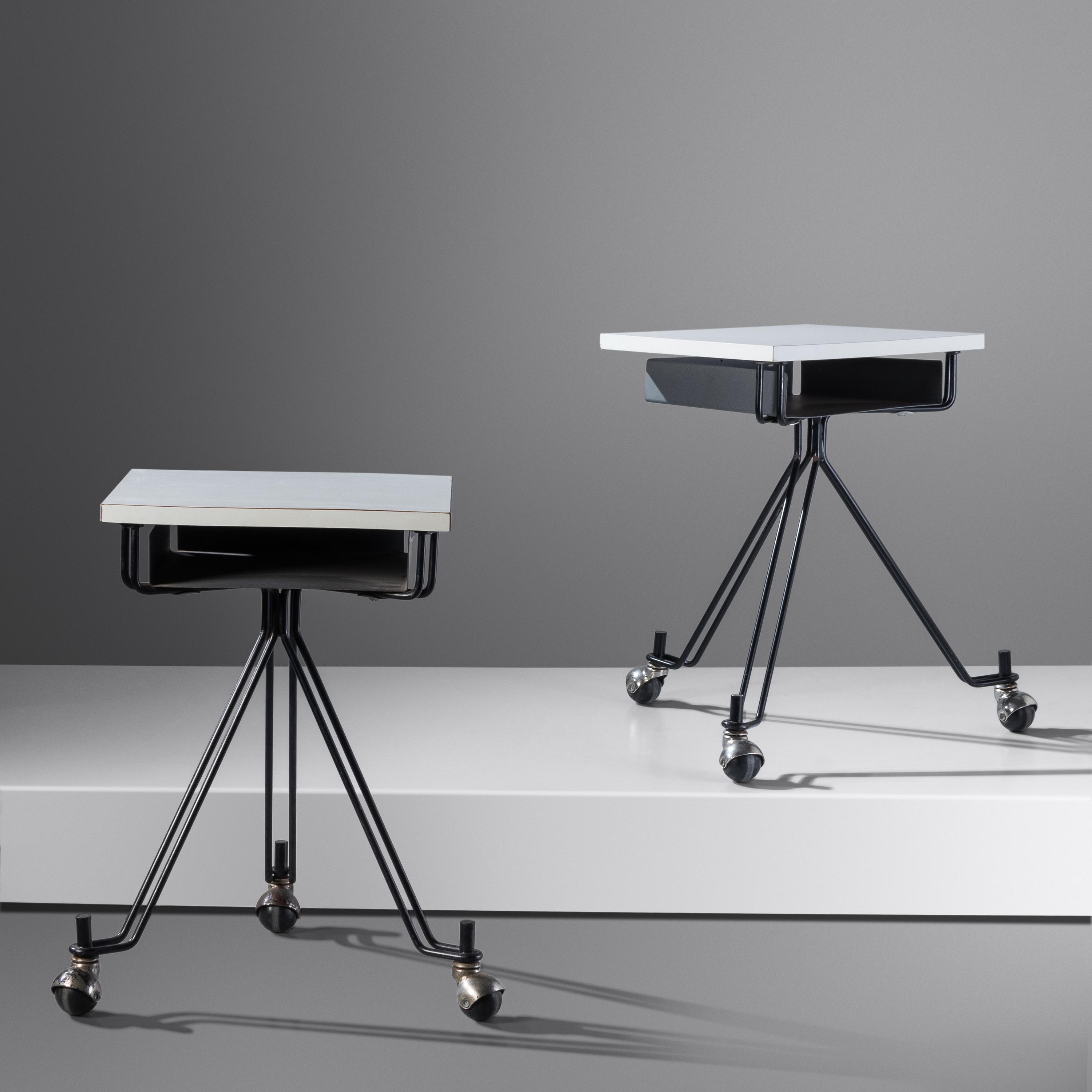 Two Telephone Tables Designed for IBM, USA