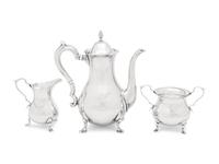 An American Silver Three-Piece Coffee Service
