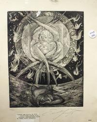 Ernst Fuchs, (Austrian, 1930–2015), 2 plates from Samson, 1967