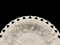 An English Pierced and Sunflower Decorated Bisque Porcelain Dessert Service