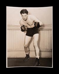 A Group of 22 Original Boxing Photographs Including Joe Louis and Jack Dempsey,