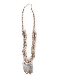 Zuni Channel Inlay Owl Necklace