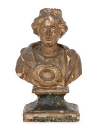 An Italian Painted Reliquary Bust